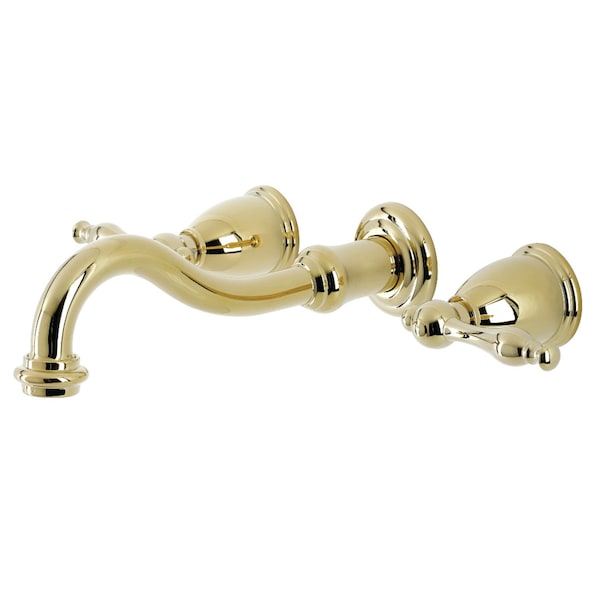 Kingston Brass KS3122NL Wall Mount Bathroom Faucet, Polished Brass KS3122NL - main